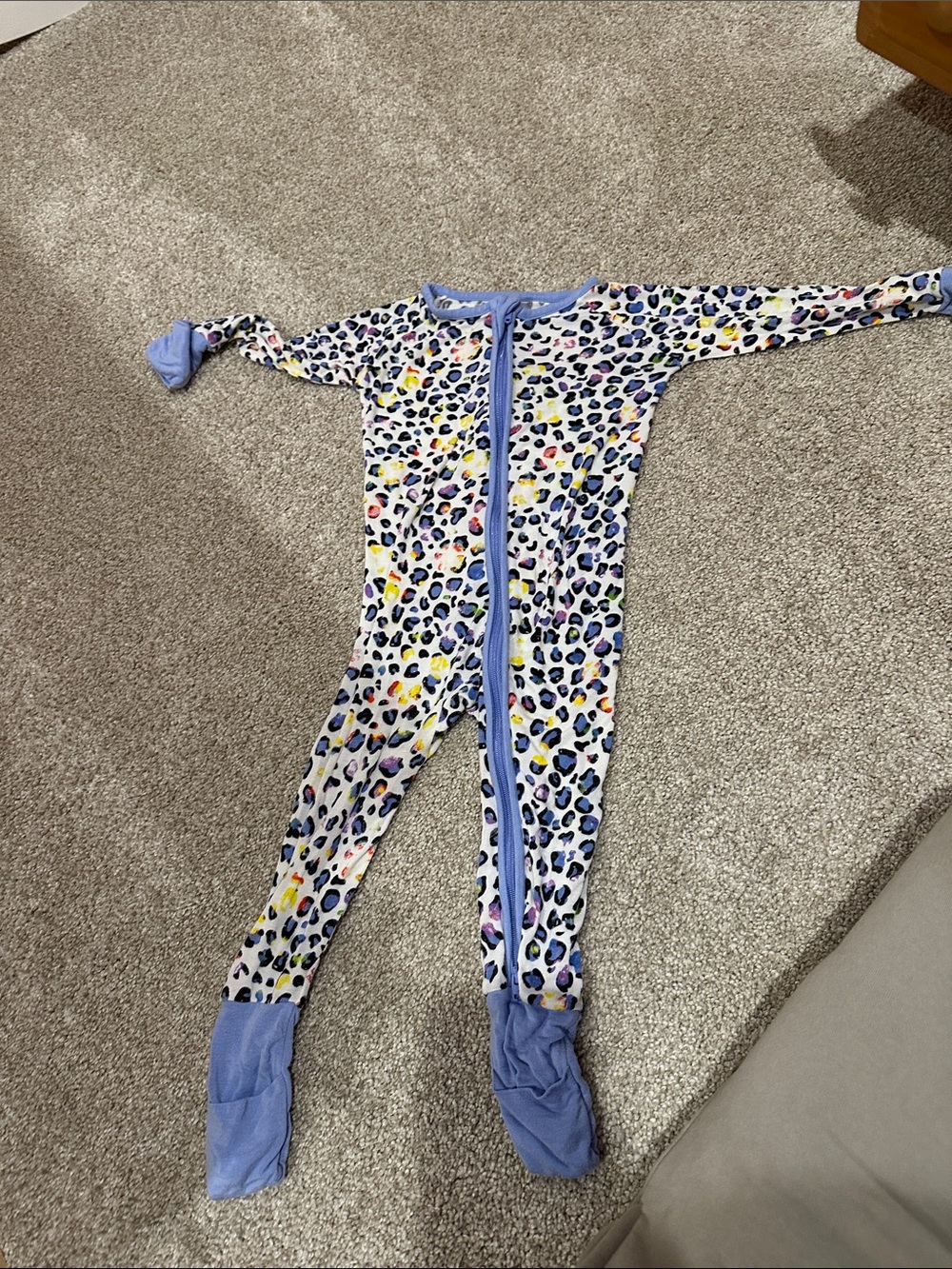 Little Sleepies Colorful Leopard Kids Footie